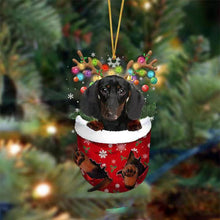 Last inn bildet i Galleri-visningsprogrammet, Christmas stocking pendant with dog