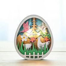 Last inn bildet i Galleri-visningsprogrammet, Wooden Easter Decoration with LED Light