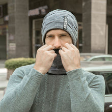 Last inn bildet i Galleri-visningsprogrammet, Fleece knitted scarf hat set