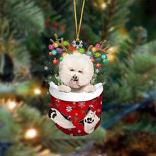 Last inn bildet i Galleri-visningsprogrammet, Christmas stocking pendant with dog