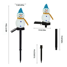 Last inn bildet i Galleri-visningsprogrammet, Vanntett Solar Snowman lampe