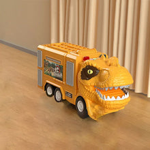 Last inn bildet i Galleri-visningsprogrammet, 🦖Nytt Dinosaur Transforming Engineering Truck Track-lekesett med lys og musikk