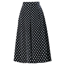 Last inn bildet i Galleri-visningsprogrammet, Svarte polkaprikkede chiffon-culottes