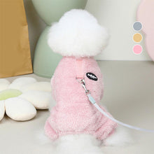 Last inn bildet i Galleri-visningsprogrammet, Fleece Kjæledyr Elastisk jumpsuit med Pull Ring