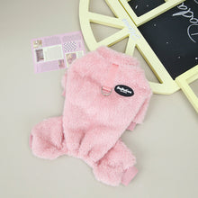 Last inn bildet i Galleri-visningsprogrammet, Fleece Kjæledyr Elastisk jumpsuit med Pull Ring
