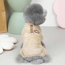 Last inn bildet i Galleri-visningsprogrammet, Fleece Kjæledyr Elastisk jumpsuit med Pull Ring