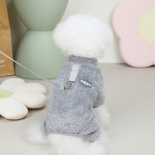 Last inn bildet i Galleri-visningsprogrammet, Fleece Kjæledyr Elastisk jumpsuit med Pull Ring