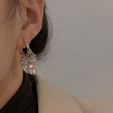 Last inn bildet i Galleri-visningsprogrammet, Heart Zircon Drop Ear Buckles Earrings