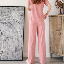 Last inn bildet i Galleri-visningsprogrammet, Komfortabel Ice Silk Kortermet T-skjorte Todelt sett