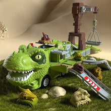 Last inn bildet i Galleri-visningsprogrammet, 🦖Nytt Dinosaur Transforming Engineering Truck Track-lekesett med lys og musikk