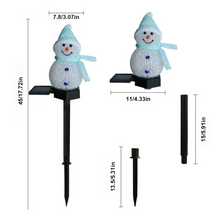 Last inn bildet i Galleri-visningsprogrammet, Vanntett Solar Snowman lampe