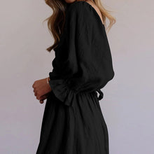Last inn bildet i Galleri-visningsprogrammet, French Ruffled Lantern Sleeves Multi-wear kjole med rysjermer