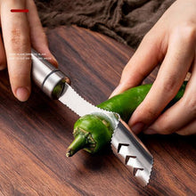 Last inn bildet i Galleri-visningsprogrammet, Rustfritt stål Chili Corer Peppers Seed Remover