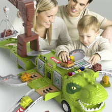 Last inn bildet i Galleri-visningsprogrammet, 🦖Nytt Dinosaur Transforming Engineering Truck Track-lekesett med lys og musikk