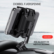 Last inn bildet i Galleri-visningsprogrammet, Dashbordtelefonholder med nummerplate