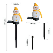 Last inn bildet i Galleri-visningsprogrammet, Vanntett Solar Snowman lampe