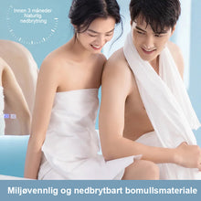 Last inn bildet i Galleri-visningsprogrammet, Engangs badehåndkle i komprimert bomull