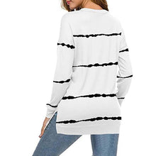 Last inn bildet i Galleri-visningsprogrammet, Kvinner Casual Stripe Pullover