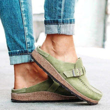 Last inn bildet i Galleri-visningsprogrammet, Retro sandaler i semsket skinn