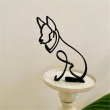 Last inn bildet i Galleri-visningsprogrammet, Hund minimalistisk kunst skulptur