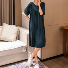 Last inn bildet i Galleri-visningsprogrammet, Super Soft Comfortable Short Sleeve Loose Pajama Dress
