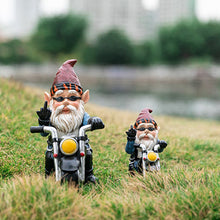 Last inn bildet i Galleri-visningsprogrammet, Biker Garden Gnome Statue med langfinger