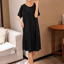 Last inn bildet i Galleri-visningsprogrammet, Super Soft Comfortable Short Sleeve Loose Pajama Dress
