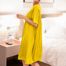 Last inn bildet i Galleri-visningsprogrammet, Super Soft Comfortable Short Sleeve Loose Pajama Dress