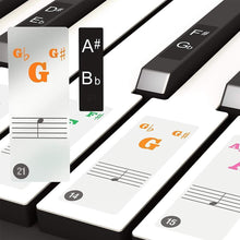 Last inn bildet i Galleri-visningsprogrammet, Piano Key Note Stickers