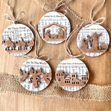 Last inn bildet i Galleri-visningsprogrammet, Julekrybbe med noter