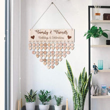 Last inn bildet i Galleri-visningsprogrammet, Wooden Anniversary Birthday Calendar Board