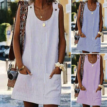 Last inn bildet i Galleri-visningsprogrammet, Striped pocket dress