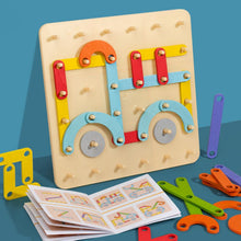 Last inn bildet i Galleri-visningsprogrammet, Montessori Pegboard Puslespill