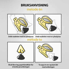 Last inn bildet i Galleri-visningsprogrammet, Folding Toilet Dog Waste Pick Up Foldetoalett Henteavfall for Hund