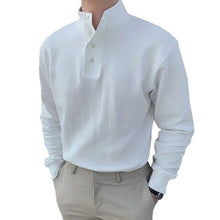 Last inn bildet i Galleri-visningsprogrammet, Herren Stehkragen und langen Ärmeln Poloshirt