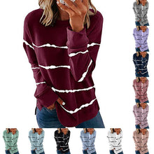 Last inn bildet i Galleri-visningsprogrammet, Kvinner Casual Stripe Pullover