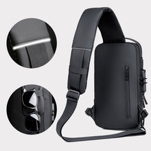 Last inn bildet i Galleri-visningsprogrammet, USB Charging Sports Sling Anti-tyveri skulderveske