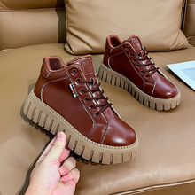 Last inn bildet i Galleri-visningsprogrammet, Popular Thick Sole Low-cut Boots