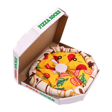 Last inn bildet i Galleri-visningsprogrammet, 4 par kreativ pizzasokker i pizzaboks