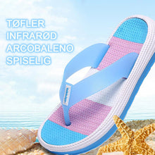 Last inn bildet i Galleri-visningsprogrammet, Myke regnbue flip-flop sandaler for kvinner
