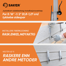 Last inn bildet i Galleri-visningsprogrammet, Saker justerbar sidekledning installasjonsverktøy