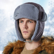 Last inn bildet i Galleri-visningsprogrammet, Winter Trapper Hat for Men Cap with Ear Flaps