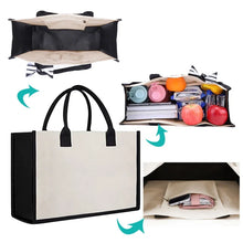 Last inn bildet i Galleri-visningsprogrammet, Letter Lerretsveske Dame Hit Farge Enkel Skulder Shopping Tote Håndveske