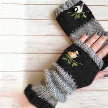 Last inn bildet i Galleri-visningsprogrammet, Varme Patchwork-broderte hansker