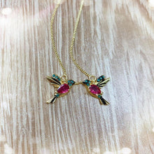 Last inn bildet i Galleri-visningsprogrammet, Elegante Hummingbird øredobber for kvinner
