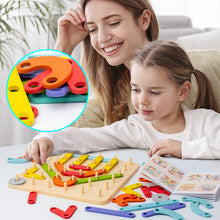 Last inn bildet i Galleri-visningsprogrammet, Montessori Pegboard Puslespill