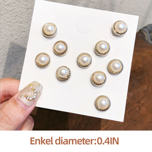 Last inn bildet i Galleri-visningsprogrammet, Perle deksel, Brosje knapper sett (10 stk)