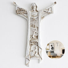 Last inn bildet i Galleri-visningsprogrammet, Risen Christ Wall Cross Jesus Figurer