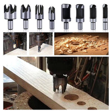 Last inn bildet i Galleri-visningsprogrammet, 8 stk karbon stål plugg kutter drill bit sett (1 / 4 '' , 3 / 8 '' , 1 / 2 '' , 5 / 8 '')