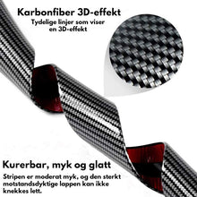 Last inn bildet i Galleri-visningsprogrammet, Bil karbonfiber terskel klistremerke